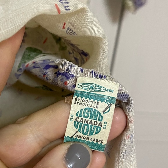 Stunning Vintage Union Made Prairie Boho Romantic Cottagecore Pantel Midi Dress - Picture 16 of 16